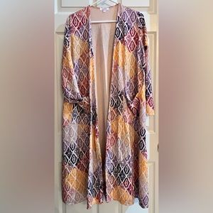 LulaRoe long cardigan, multicolored